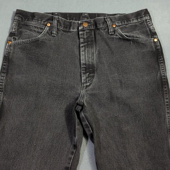 Wrangler Jeans Men's 36x32 Black 936WBK Cowboy Cut Slim Fit Western Denim - Picture 5 of 10